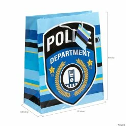 Brand new 🔔 7 1/2" x 9" Medium Police Party Paper Gift Bags - 12 Pc. 🥰 -Cheap Birthday Party Favors Store 7 1 2 x 9 medium police party paper gift bags 12 pc 13716036 a01