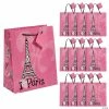 Cheap 🔔 7 1/4" x 9" Medium Perfectly Paris Paper Gift Bags - 12 Pc. ✔️ -Cheap Birthday Party Favors Store 7 1 4 x 9 medium perfectly paris paper gift bags 12 pc 13615103