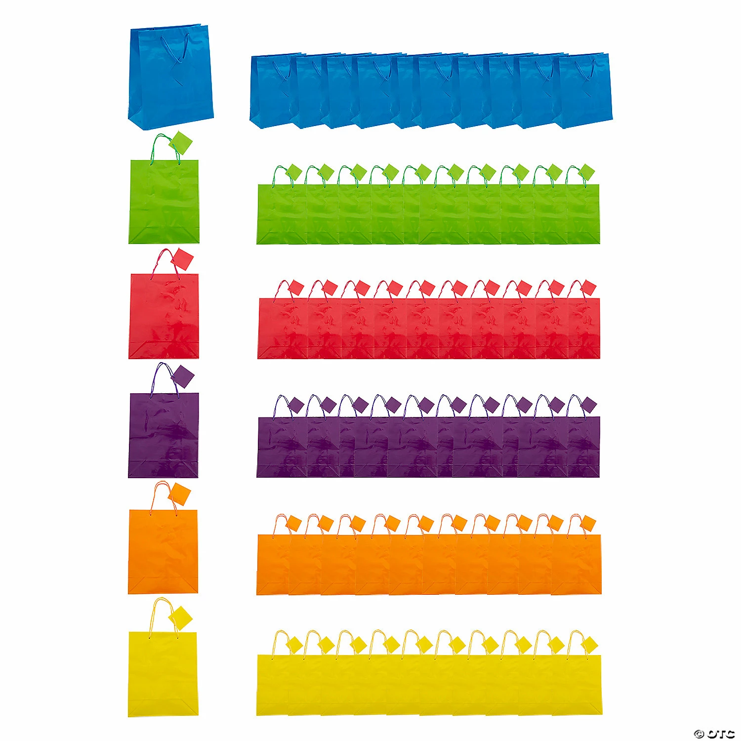Best Pirce ๐งจ Bulk Neon Gift Bags with Tag - 60 Pc. โญ 3 Best Pirce ๐งจ Bulk Neon Gift Bags with Tag - 60 Pc. โญ