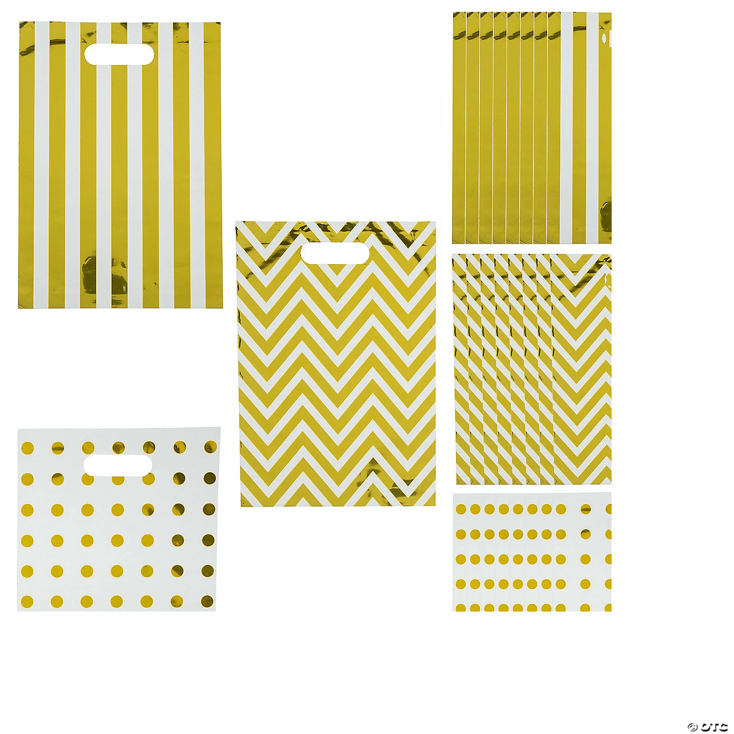 Best Sale π Metallic Goody Bags - 24 Pc. π 3 Best Sale π Metallic Goody Bags - 24 Pc. π