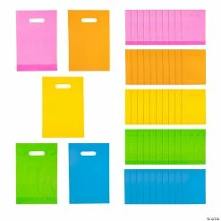 Wholesale π Solid Color Plastic Goody Bags - 50 Pc. β