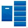 Budget 👍 Solid Color Plastic Goody Bags - 50 Pc. 😀 -Cheap Birthday Party Favors Store 8 1 2 x 12 plastic blue goody bags 50 pc 70 910