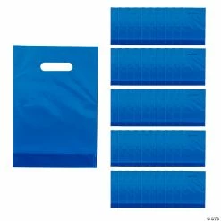 Budget π Solid Color Plastic Goody Bags - 50 Pc. π