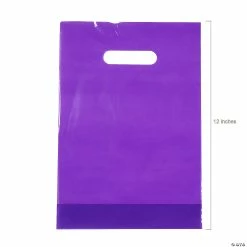 Outlet π Solid Color Plastic Goody Bags - 50 Pc. π 6 Outlet π Solid Color Plastic Goody Bags - 50 Pc. π -Cheap Birthday Party Favors Store 8 1 2 x 12 plastic purple goody bags 50 pc 70 912 a01