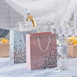 Promo 🎁 8" x 9" Confetti Design Paper Gift Bags - 12 Pc. 👏 -Cheap Birthday Party Favors Store 8 x 9 confetti design paper gift bags 12 pc 13761669 a02