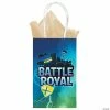 Flash Sale ❤️ Battle Royal Kraft Paper Gift Bags - 8 Pc. ✔️ -Cheap Birthday Party Favors Store battle royal kraft paper gift bags 8 pc 13937410