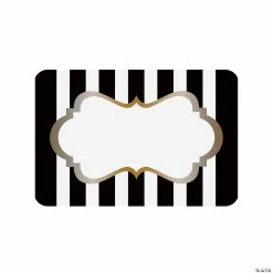 Cheap Birthday Party Favors Store 39 Budget π Black & Gold Foil Label Sticker Roll - 100 Pc. β€οΈ
