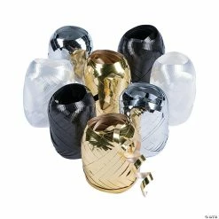 Top 10 🧨 Black & White Metallic Curling Ribbon - 8 Pc. ✨