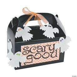 Wholesale ⭐ Treat Boxes - 12 Pc. 🤩 -Cheap Birthday Party Favors Store black favor boxes 12 pc 3 3601 a01