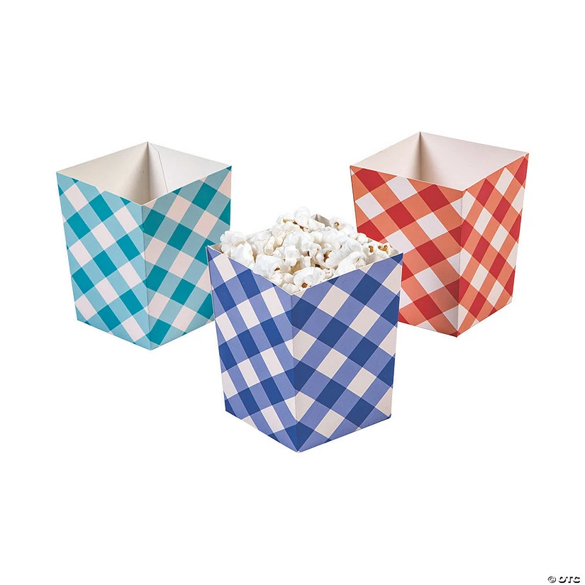 Promo β€οΈ County Fair Gingham Popcorn Boxes - 24 Pc. π 3 Promo β€οΈ County Fair Gingham Popcorn Boxes - 24 Pc. π