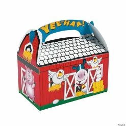 Discount π€© Farm Party Favor Boxes - 8 Pc. π