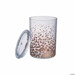 Best deal π Favor Containers with Rose Gold Dots - 12 Pc. π―