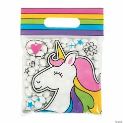 New ✔️ Girl Squad Unicorn Resealable Treat Bags - 50 Pc. 🎉
