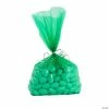 Outlet 🎁 5 1/4" x 2 1/2" x 11" Medium Cellophane Treat Bags - 50 Pc. 😍 -Cheap Birthday Party Favors Store green medium cellophane bags 50 pc 13982591