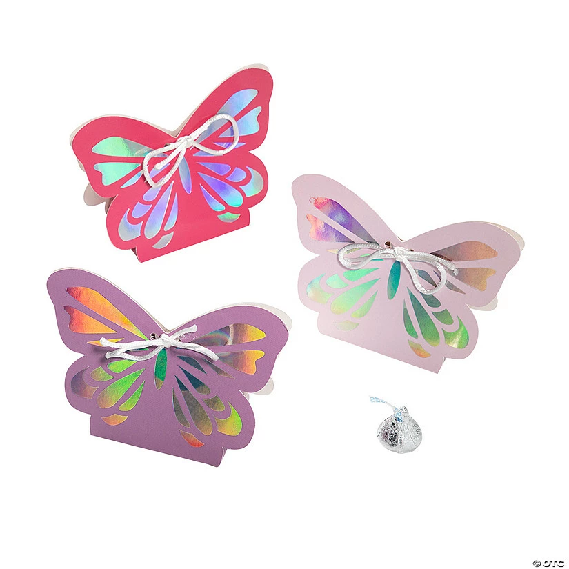 Buy π Iridescent Butterfly Favor Boxes β 12 Pc. β¨ 3 Buy π Iridescent Butterfly Favor Boxes β 12 Pc. β¨