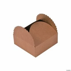 Brand new ❤️ Kraft Paper Scalloped Edge Favor Boxes - 24 Pc. ❤️ 6 Brand new ❤️ Kraft Paper Scalloped Edge Favor Boxes - 24 Pc. ❤️ -Cheap Birthday Party Favors Store kraft paper scalloped edge favor boxes 24 pc 13745734 a01