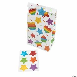 Buy 😉 Lotsa Pops Treat Bags with Stickers - 48 Pc. 🥰 -Cheap Birthday Party Favors Store lotsa pops treat bags with stickers 48 pc 14104984 a02