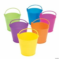 Cheapest 🤩 Mini Colored Favor Pails - 12 Pc. ⭐