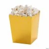 Cheapest ⌛ Mini Popcorn Boxes - 24 Pc. 🛒 -Cheap Birthday Party Favors Store mini metallic gold popcorn boxes 24 pc 13964224