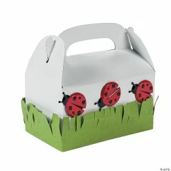 Buy 🎉 Mini Treat Boxes - 24 Pc. 🧨 -Cheap Birthday Party Favors Store mini white favor boxes 24 pc 3 3611 a02