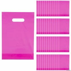 Best Pirce π Solid Color Plastic Goody Bags - 50 Pc. π€©