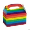 Discount π Treat Boxes - 12 Pc. π 2 Discount π Treat Boxes - 12 Pc. π -Cheap Birthday Party Favors Store rainbow treat boxes 12 pc 13964230