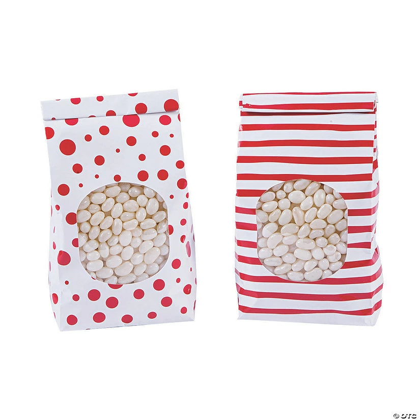 Flash Sale π Patterned Tin Tie Treat Bags with Window - 12 Pc. π― 3 Flash Sale π Patterned Tin Tie Treat Bags with Window - 12 Pc. π―