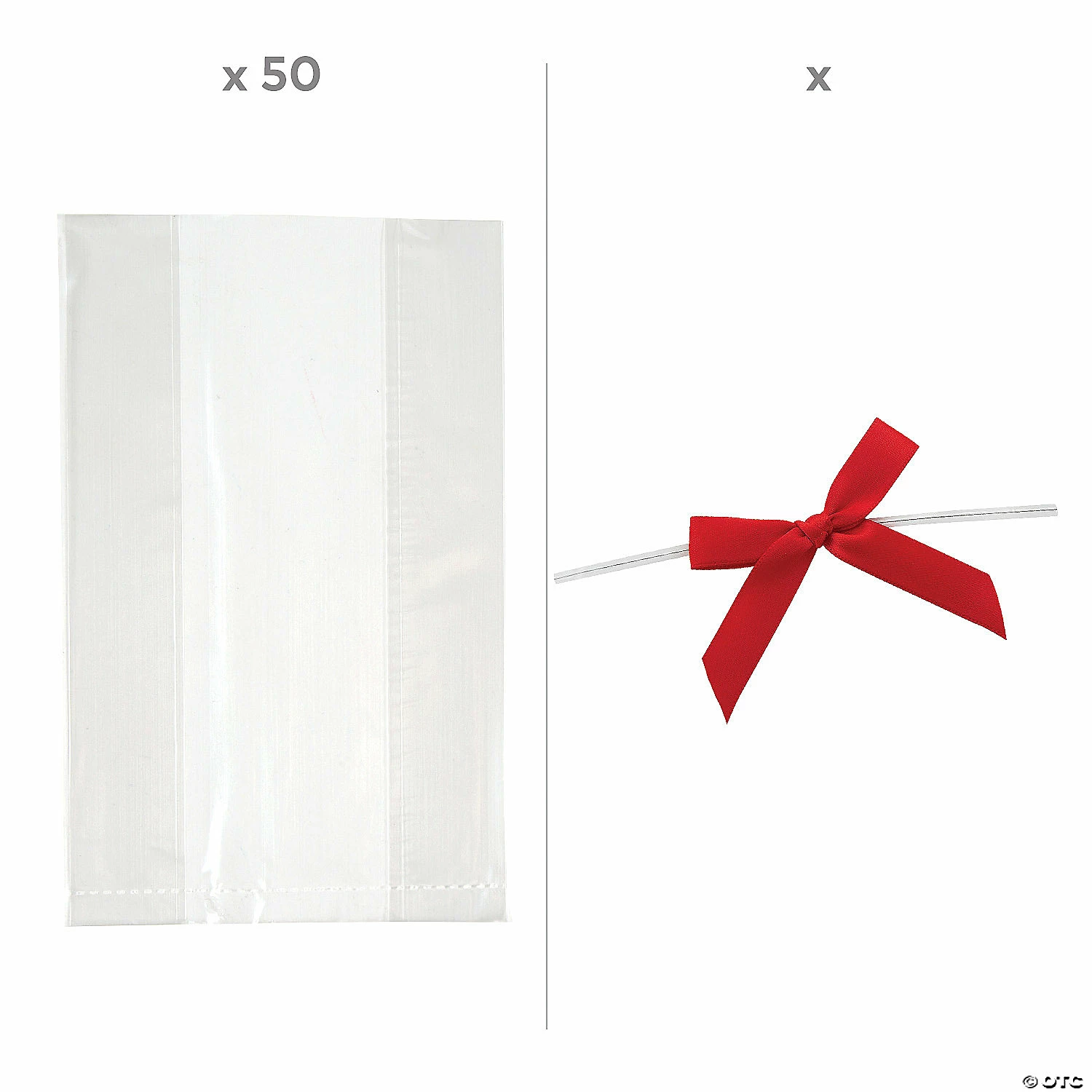 Deals π Small Clear Cellophane Bags with Red Bow Kit for 50 π 4 Deals π Small Clear Cellophane Bags with Red Bow Kit for 50 π - Image 2