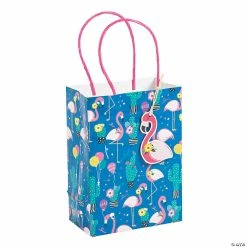 Cheap 👏 Small Flamingo & Cactus Gift Bags - 8 Pc. ✨