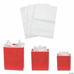 Promo β€οΈ Small, Medium & Large Red Gift Bags & Tissue Paper Kit - 36 Pc. β¨