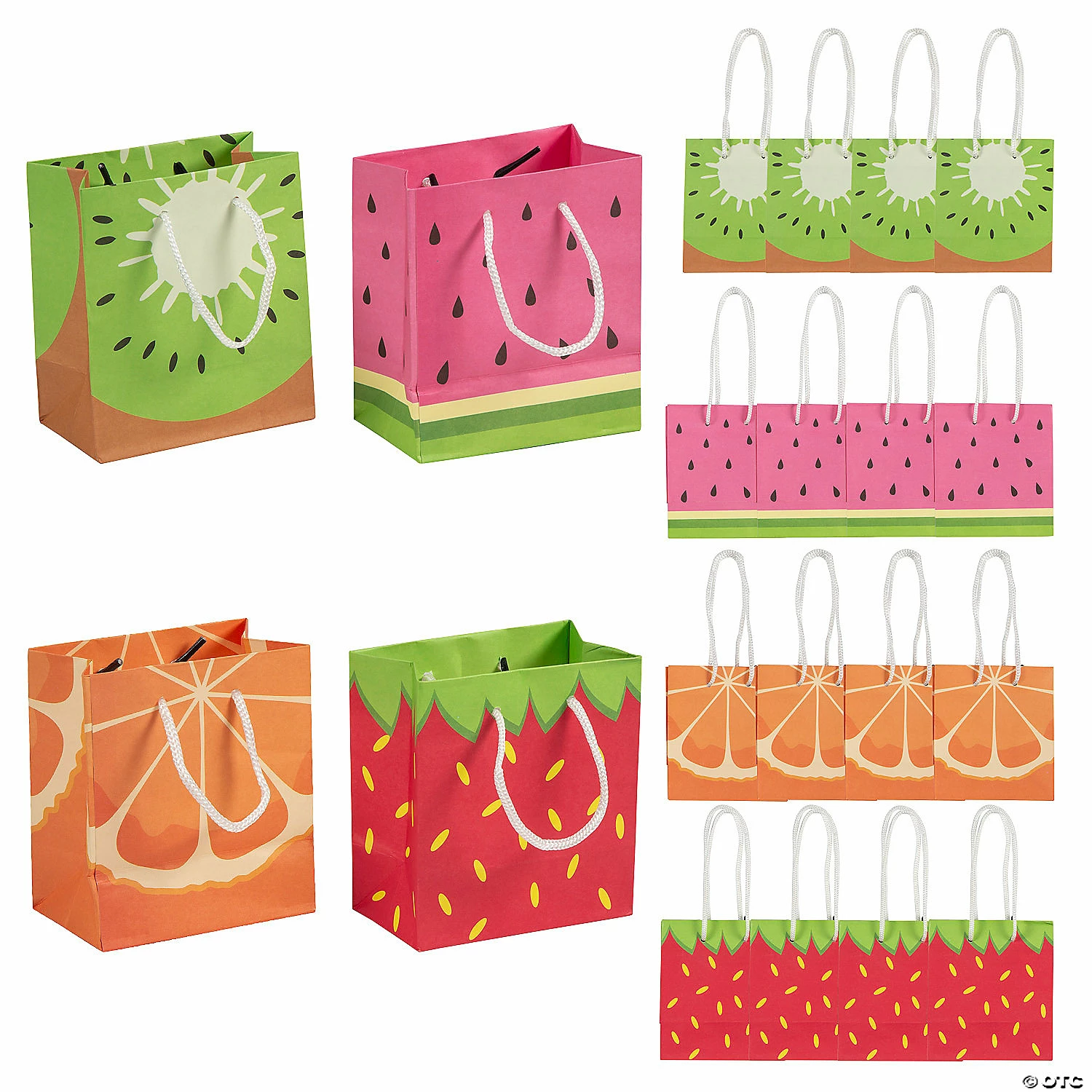 Wholesale 🔥 Small Tutti Frutti Paper Gift Bags - 12 Pc. 🛒 3 Wholesale 🔥 Small Tutti Frutti Paper Gift Bags - 12 Pc. 🛒