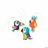 Best Pirce 💯 Tropical Toucan & Parrot Gift Tags - 12 Pc. 🎉 -Cheap Birthday Party Favors Store tropical toucan and parrot gift tags 12 pc 13847162