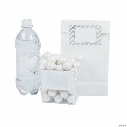 Cheap Birthday Party Favors Store -Cheap Birthday Party Favors Store white and silver foil label sticker roll 100 pc 13808491 a01