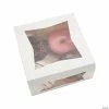 Discount 👍 White Favor Boxes with Window - 12 Pc. 😍 -Cheap Birthday Party Favors Store white favor boxes with window 12 pc 13971955
