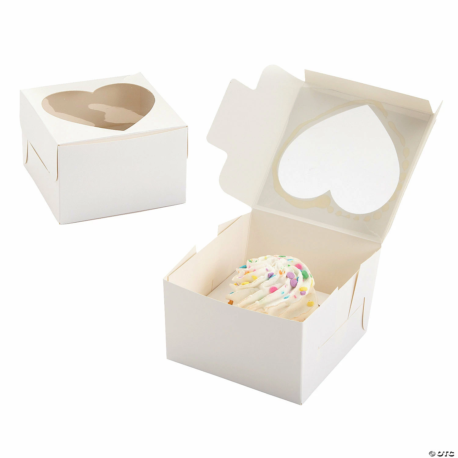 Cheapest π White Heart Cupcake Boxes - 12 Pc. π 3 Cheapest π White Heart Cupcake Boxes - 12 Pc. π