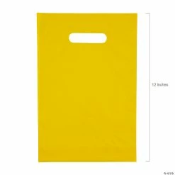 Best Sale ❤️ Solid Color Plastic Goody Bags - 50 Pc. ⭐ 6 Best Sale ❤️ Solid Color Plastic Goody Bags - 50 Pc. ⭐ -Cheap Birthday Party Favors Store yellow plastic goody bags 50 pc 13964232 a01